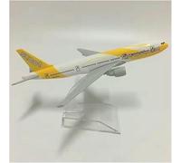 DEAVER Display Scale Aircraft 16Cm 1/400 For Singapore Scoot Flyscoot B777 Diecast Metal Plane For Model Collection Souvenir Suitable For Gift Giving