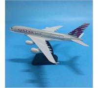 DEAVER Display Scale Aircraft 20Cm 1:200 For Qatar Airbus A380 Diecast Metal Highly Restored Simulated Airplane For Model Suitable For Gift Giving