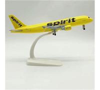 DEAVER Display Scale Aircraft 20Cm 1:400 For Spirit Airlines A320 Plane Diecast Alloy Metal Airplane For Model Holiday Party Gift Suitable For Giving