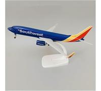DEAVER Display Scale Aircraft 20Cm For Usa Southwest Airlines Boeing 737 Diecast Alloy Metal Airplane For Model Decorative Bookcase Suitable For Gift Giving