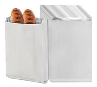DEAYOU 150 Pack 4 LB Foil Hamburger Wrappers,16 × 3.8 × 25 cm Grease Resistance Paper Foil Hot Dog Bags, Insulated Aluminum Foil Sandwich Wrap Sleeves, for Fast Food, Food Truck, Serving, BBQ
