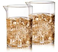 DEAYOU 2 Pack 25oz/750ml Stirring Glass, Glass Shaker with Weighted Bottom for Bartender, Home, Old Fashioned