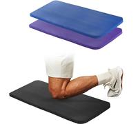 DEAYOU 3 Pack Yoga Knee Pads Cushion, Non Slip Exercise Mat for Pain Free Yoga, Extra-Thick Pilates Knee Mats, Portable Yoga Mat Accessory for Fitness, Elbows, Wrist, Forearms, 61×25×1.5 cm, 3-Color