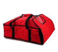 DEAYOU Large Pizza Bag, Insulated Pizza and Food Delivery Bag, Professional Thermal Pizza Warmer Bag, Hot Pizza Carriers for Transport, Moisture Free, Heavy Duty, 59cm × 59cm × 20cm, Red