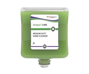 Deb BND088-1 Stoko Solopol Lime 2L Hand Wash | Designed for use with the Cleanse Heavy 2 litre dispenser, providing medium to heavy-duty hand cleaning.