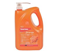 DEB SOR4LMP Swarfega Hand Cleaner Pump, 4L, Orange