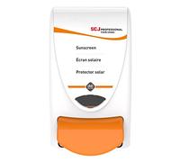 Deb Stoko Sun Protect Dispenser, White, 1-Liter, Orange Button, EA
