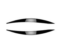DEBAO Car Headlight Eyebrows for Ford Focus MK4 2019-2021, Car Headlight Eyelid Eyebrow Front Head Light Cover Brow Headlamp Sticker Trim,Glossy Black