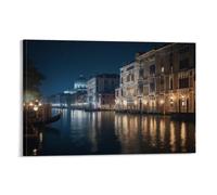 DEBAOKA Beautiful City Canvas Wall Art, Stretched And Framed - 50x75cm
