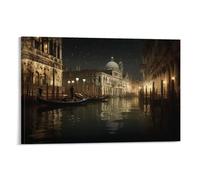 DEBAOKA Vintage City Canvas Wall Art, Stretched And Framed - 30x45cm