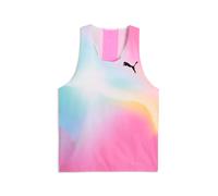 Puma LightSpeed UltraWeave Graphic Mens Running Vest Pink Run Crew Neck Tank Top