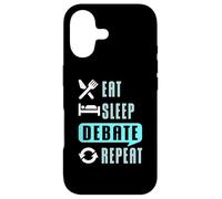 Debate Design For Debater Speaker - Eat Sleep Debate Case for iPhone 17