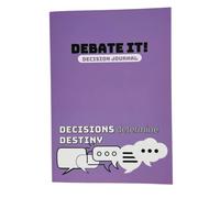 Debate It! Decision Journal | Guided Journal for Better Decision Making | A5 Paperback with Structured Prompts, Review Pages, Notes & Planning Tools