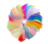 Debbery 150PCS Feathers for Crafts, 5-8cm Colorful Feathers in Bulk, Suitable for DIY Dream Catcher, Box Filling Decoration, Wedding, Home, Party Decoration