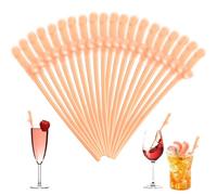 Debbery 20Pcs Hen Party Straws, Cocktail Straws, Reusable Straws for Parties, Hen Do Accessories, for Bars, Bachelor Parties, Birthdays, Weddings