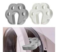 Debbery 2Pcs Washing Machine Door Prop, Silicone Front Loading Washing Machine Door Stopper to Prevent Sudden Closing and Pinching Fingers, Dryer Door Support Accessories for Proper Ventilation