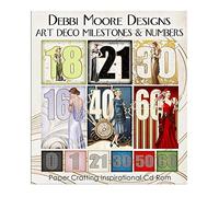 Debbi Moore Designs Art Deco Milestones & Numbers CD Rom (326280)