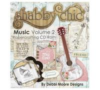 Debbi Moore Designs Shabby Chic Music Volume 2 Papercrafting CD Rom (328345)