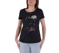 DEBBIE HARRY T Shirt Leather Girl Blondie Logo Official Womens Skinny Fit Black L
