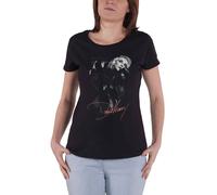 Debbie Harry T Shirt Leather Girl Blondie Logo Official Womens Skinny Fit Black