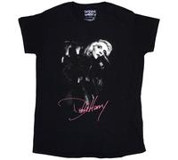 DEBBIE HARRY T Shirt Leather Girl Blondie Logo Official Womens Skinny Fit Black L