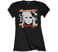 Debbie Harry T Shirt French Kissin Blondie Logo Official Womens Skinny Fit Black S