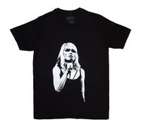 Debbie Harry Women's Open Mic Skinny Fit T-Shirt in Black | Size: Medium Debbie Harry Black M