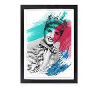 Debbie Reynolds V2 Framed Print | A2 Black Framed Wall Art | Ready to Hang | Modern Nature Picture | Living Room Bedroom Lounge Office