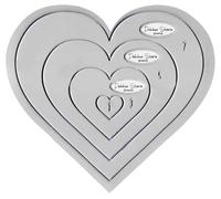 Debbie Shore Nesting Hearts Acrylic Templates for Patchworking and Applique