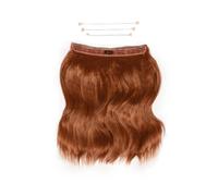 LullaBellz 18" 1 Piece Hidden Halo Brushed Out Wave Hair Extensions Mixed Auburn