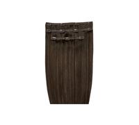 18" Deluxe Remy Instant ClipIn Hair Extensions Roast Chesnut Brown