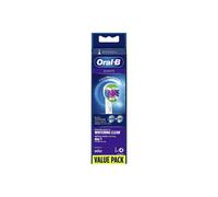 Oral-B 3D White Replacement Brush Head with CleanMaximiser Technology, 4 pcs