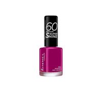 Rimmel 60 Seconds Super Shine Nail Polish, 340 Berries And Cream, Quick-Dry Nail Polish, Ultra-Shiny Finish, Easy to Apply, Vibrant Colour, Long-Wearing, Improved Formula, Vegan, 8ml