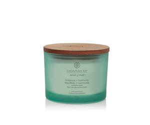 Debenhams Balance + Harmony 3 Wick Candle In Light Green light green One Size