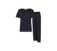 Debenhams Betty Wide Leg Pyjama Set After Midnight Rib In Navy