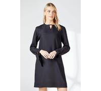 Debenhams Black Crepe Stitch Detail Shift Dress black 12