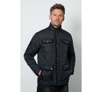 Debenhams Black Funnel Neck Four Pocket Quilted Jacket black