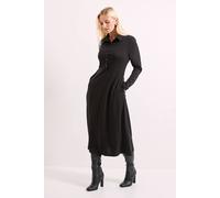 Debenhams Black Ponte Seam Detail Midi Dress black 12