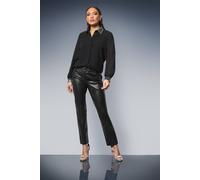 Principles Womens Sequin Collared Shirt - Silver - Size 12 UK