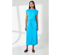 Debenhams Blue Buckle Detail Jersey Midi Dress In Aqua aqua 16