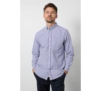 Debenhams Blue Check Long Sleeve Shirt blue