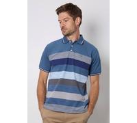 Debenhams Men's Blue Oakland Stripe Polo Shirt | Size: Small