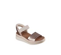 Debenhams Bobs Sun Ray Slip-Ins Perforated Duraleather Sandal Rosegold In Rose Gold rose gold