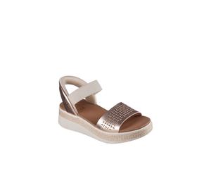Debenhams Bobs Sun Ray Slip-Ins Perforated Duraleather Sandal Rosegold In Rose Gold rose gold 7