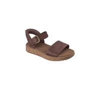 Debenhams Bobs Sun Vibe Slip-Ins Vegan Leather Sandal Chocolate Textile chocolate
