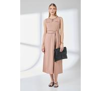 Debenhams Brown Contrast Detail Belted Utility Midi Dress In Camel camel 16