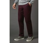 Maine Men's Burgundy Premium Chino Trousers | Size: 36S Maine Burgundy 36S