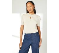 Debenhams Camel Twisted Neck Jersey Top camel 16