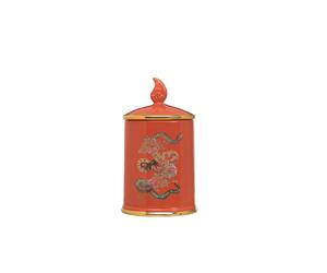 Debenhams Ceramic Snake Red Candle 500G multi
