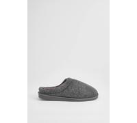 Debenhams Charcoal Faux Fur Lined Mule Slippers charcoal 7